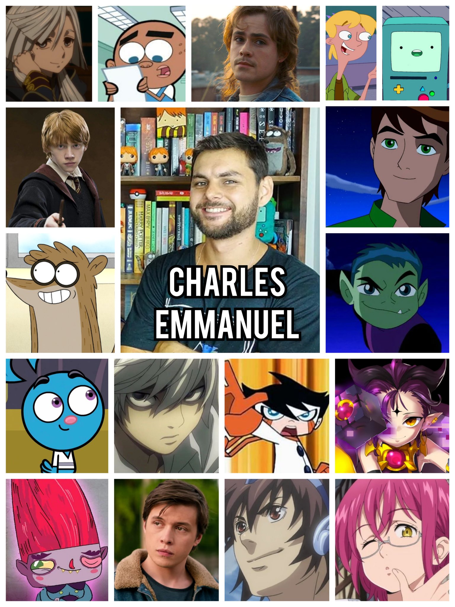 Personagens Com os Mesmos Dubladores! on X: Finalmente Charles Emmanuel  tem um protagonista de anime após tanto tempo! mas a que custo? LKKKK  Zoas, tô curioso pela dublagem agora! / X