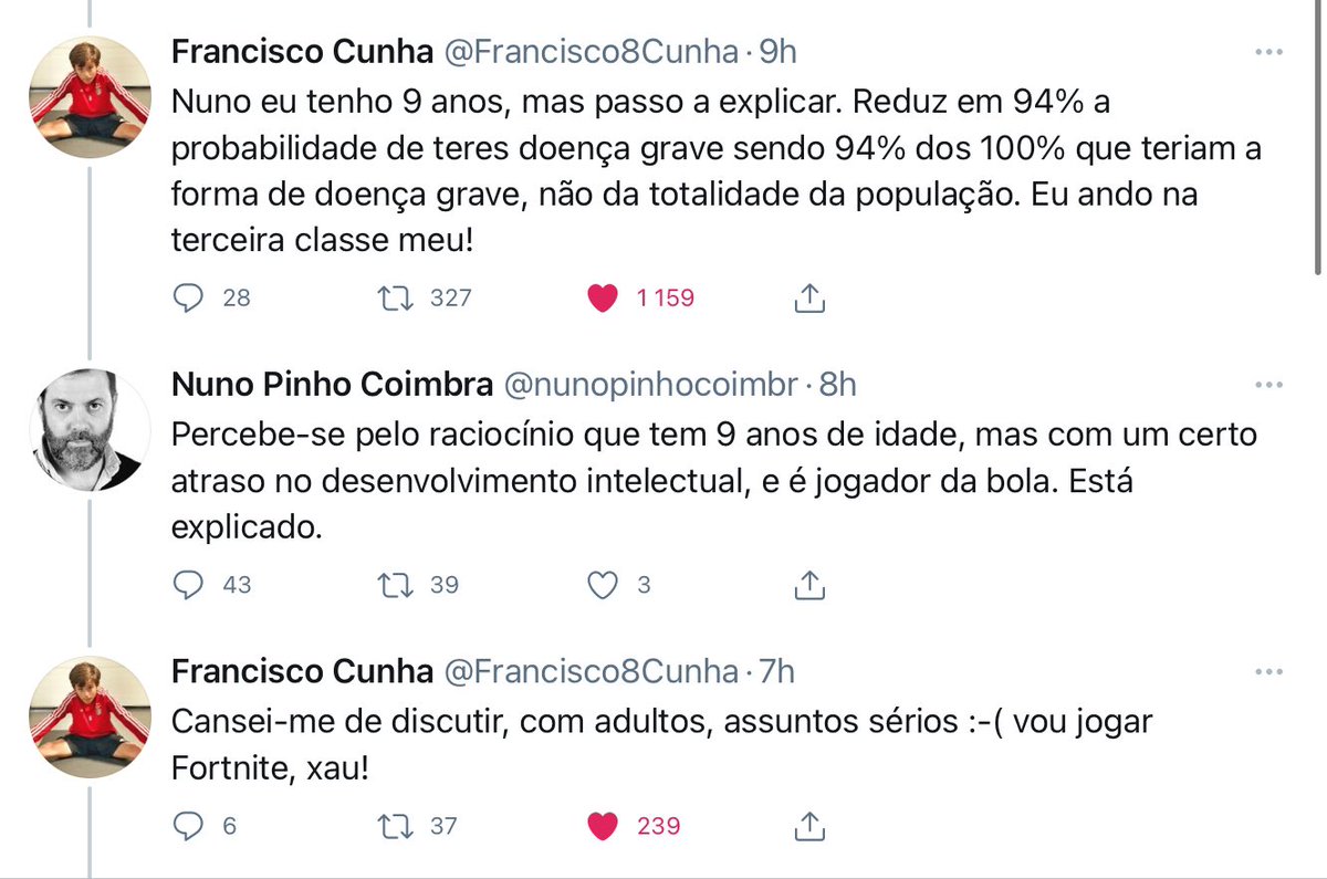 EmbaixadorN's tweet photo. “Vou jogar Fortnite, xau!”❤️
Até me sinto mal a usar esta rede social de graça. https://t.co/JNSGiYvHp8