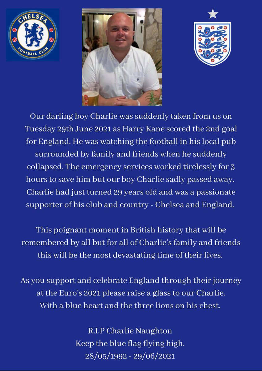 spenno1990's tweet image. Enjoy everyday to the full. Be nice to people. You never know what is round the corner. RIP Charlie Naughton 💔