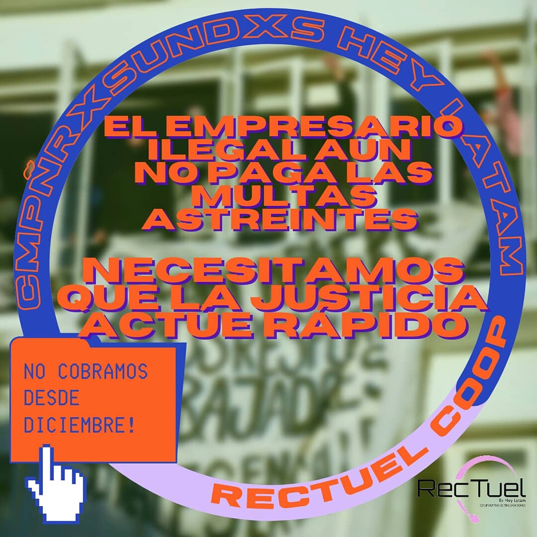 CompanerxsHey's tweet photo. 👨🏼‍⚖👩🏼‍⚖ El empresario ilegal aún no paga las Multas Astreintes que presentamos formalmente ante la Justicia ante el incumplimiento del Fallo! Necesitamos que la Justicia actúe rápido y a favor de LXS TRABAJADORXS que somos lxs unicxs perjudicadxs y no cobramos desde Diciembre! https://t.co/XW71erfeCb