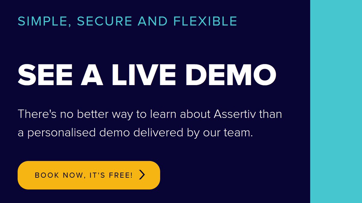 Book in for a demo to see how Assertiv simplifies managing accounts and logging into your business applications (plus many more neat features).
There’s no obligation to our demos!

Book in here: assertiv.com/demo/?cpn=tw_o…

#assertiv #identity