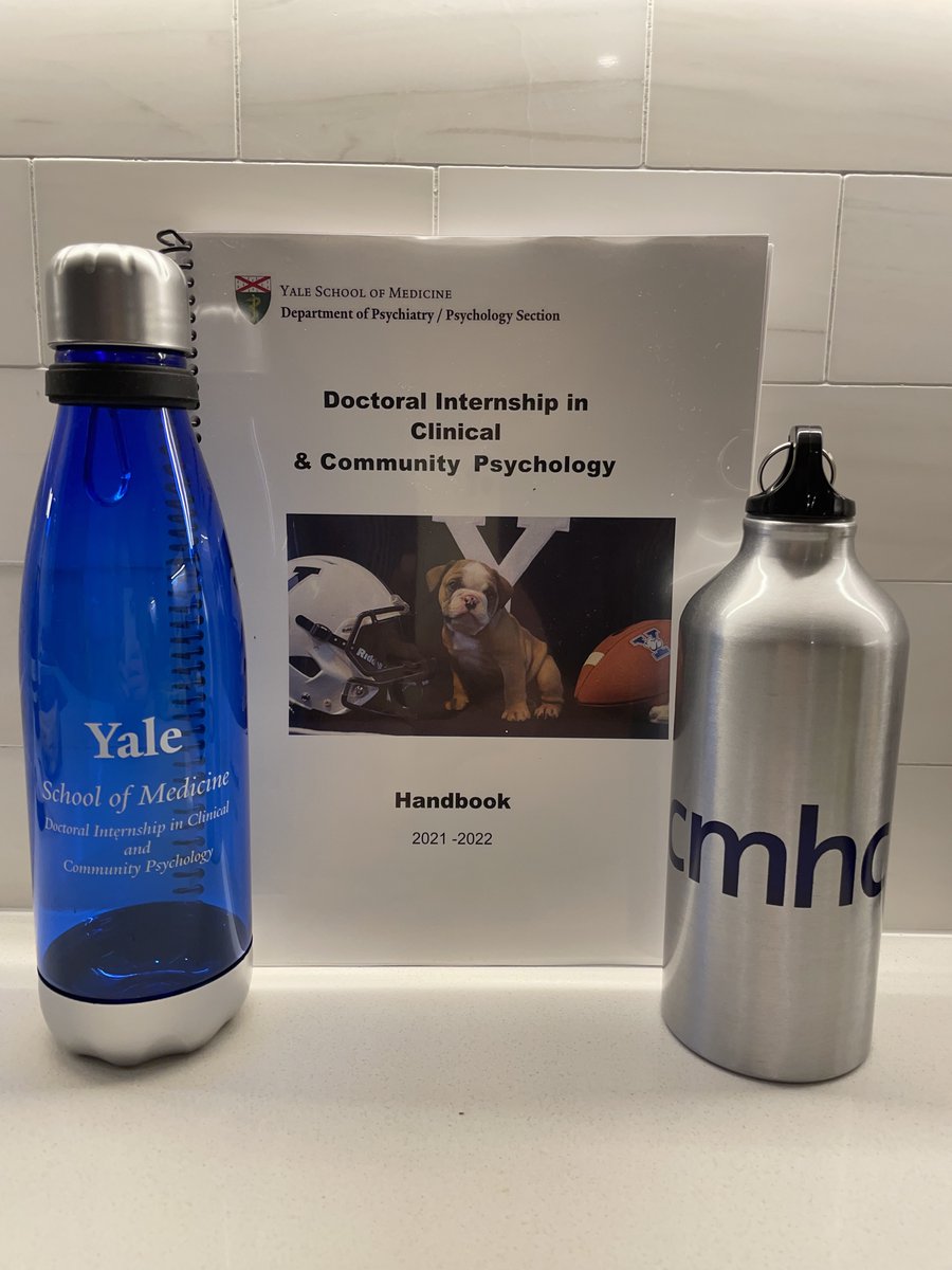Cwhitneym's tweet photo. Just finished my first day of Yale’s Doctoral Internship program! Feeling grateful/nervous/amped for this next adventure &amp; very thankful for everyone who has supported me and helped me get to this stage (and check out this ~swag~) https://t.co/i8H2oMylNS