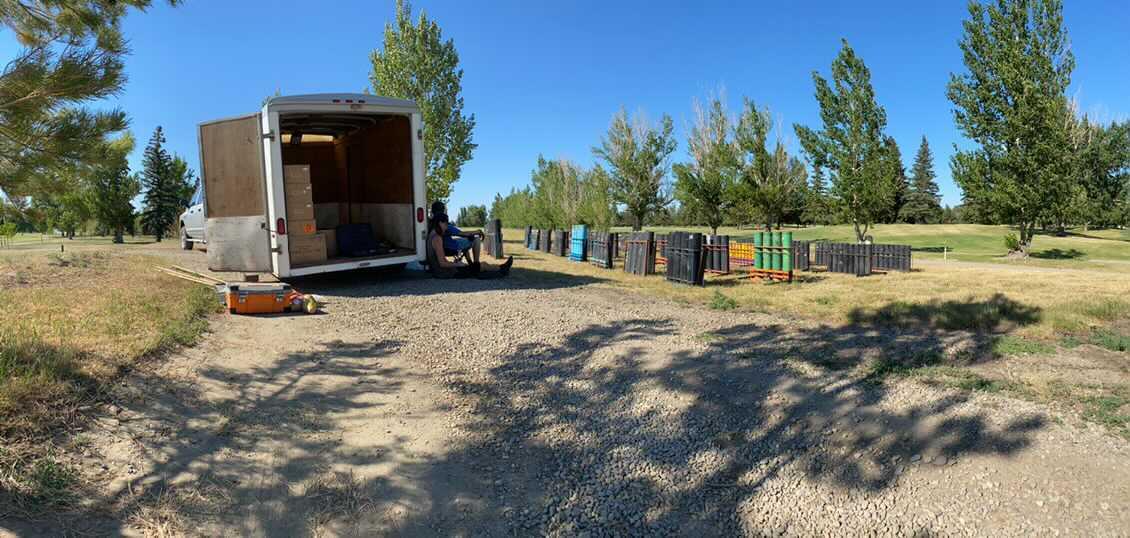 Happy Canada Day! 🇨🇦 The town is already out setting up tonight's fireworks on our range. Come out tonight and check them out. #canadagolf