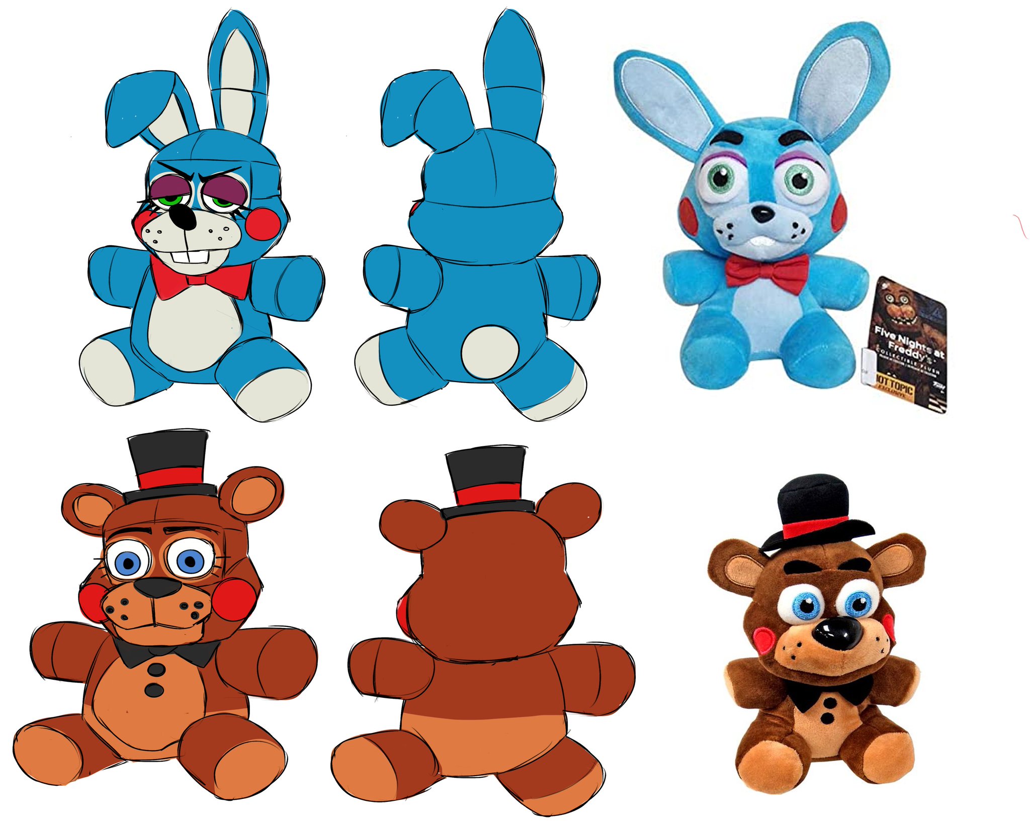 Clodeth on X RT funkilicous redesigned the fnaf 2 plushies because they deserve more. fnaf fivenightsatfreddys fnaf2 https t xkuKIoBGPW X