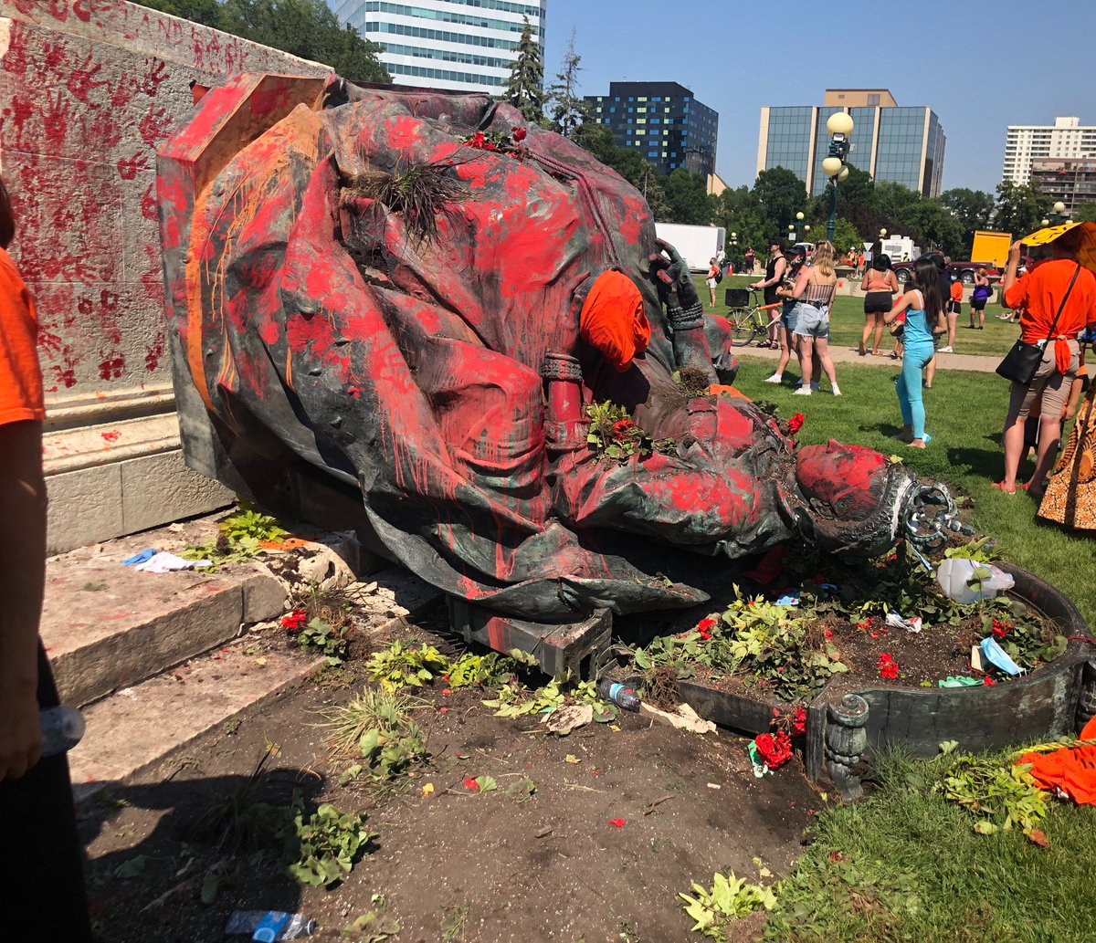 Sent from someone in Winnipeg. Taken 2 hours ago at the Manitoba Legislative grounds at the Every Child Matters Protest.