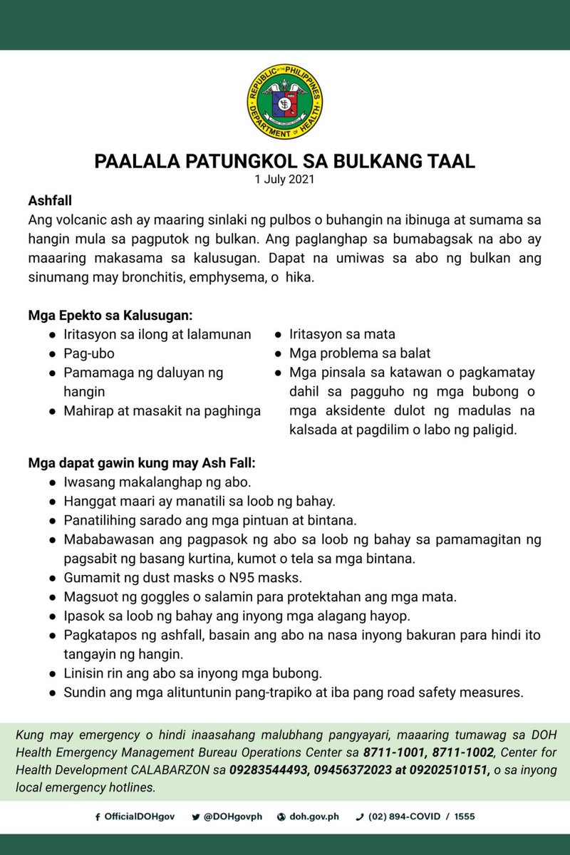 xandz34's tweet image. 😱 take care and be alert 🙏
#bulkan #volcanoph #volcano 

@phivolcs_dost 
BULKANG TAAL #bulkangtaal 
Raising ng Alert Level 3
As of 01 Hulyo 2021

#TaalVolcano #taal #bulkantaal 🌋

vmepd.phivolcs.dost.gov.ph/bulletin/activ…