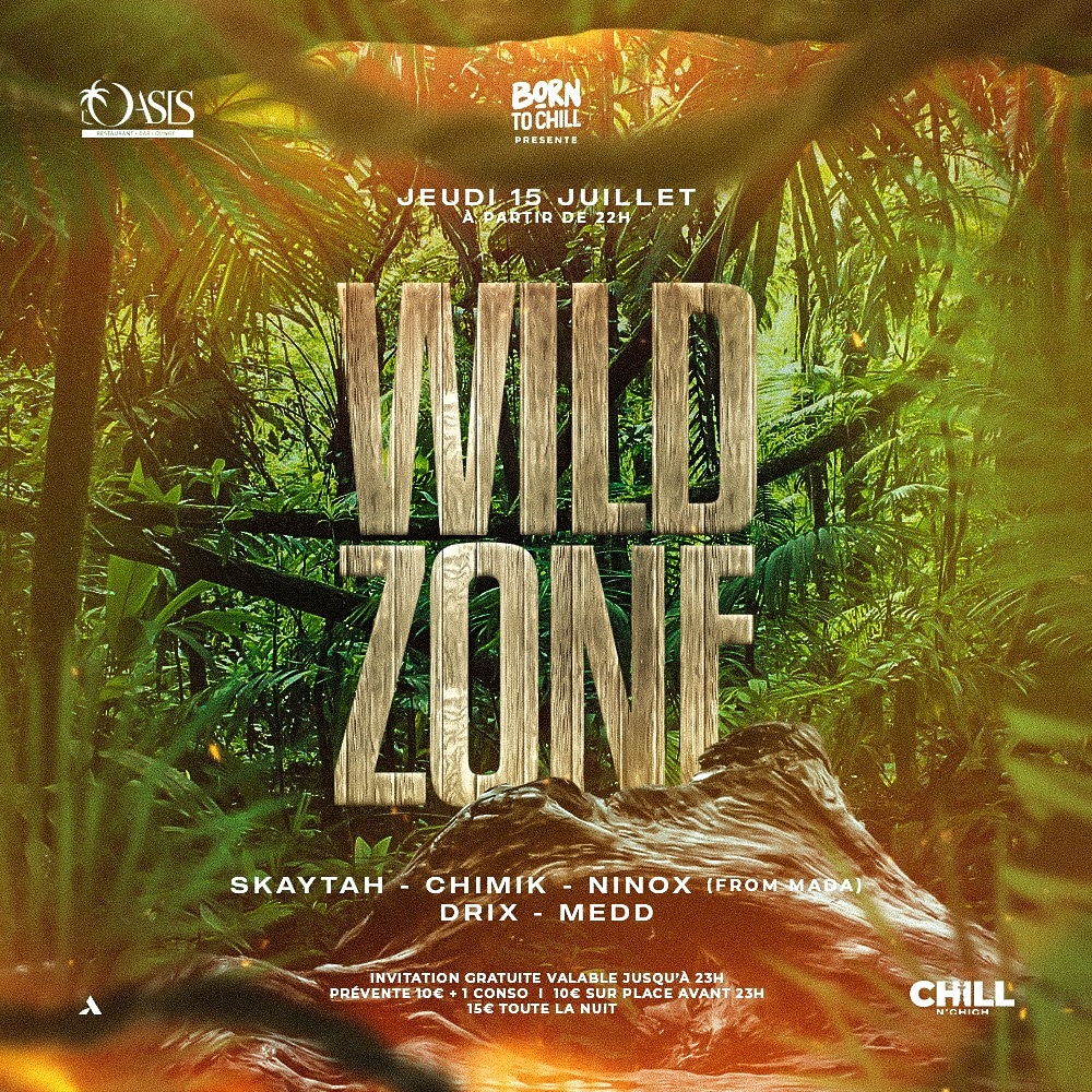event971's tweet photo. 🐾WILD ZONE🐾
Jeudi 15 Juillet 🗓️ à L'oasis 📍à partir de 22H ⏰
Skaytah • Chimik
Drix • Medd
Ninox From Mada
Pré-vente 10€ + 1 conso👩🏽
▶️https://t.co/yGeFaTiYNM
#BTC #WildZone #Loasis https://t.co/lUh4opwlOS
