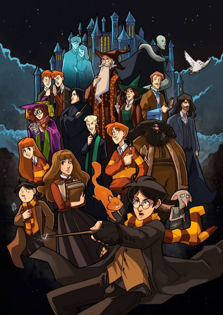 Harry Potter Wallpaper Giver on X: Here's a phone wallpaper of all the  main characters in Harry Potter  / X