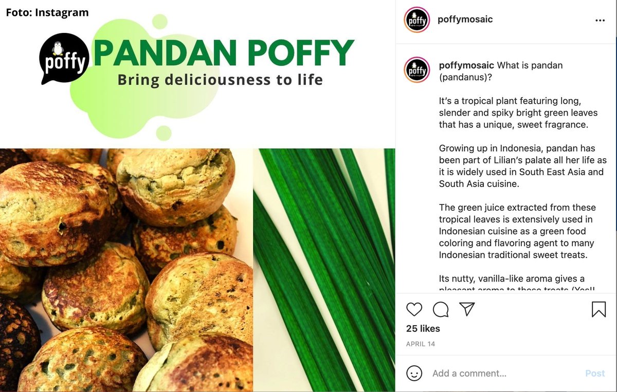 ...variasi rasa seperti pandan &amp; kayu manis. Sejak berdiri Mei lalu di Fairfax, Poffy mendapat sambutan hangat dari orang tua dengan anak penderita alergi makanan. Ia bilang banyak yang gak menyangka jika adonannya tak menggunakan telur &amp; susu karena rasanya tetap enak. [4]