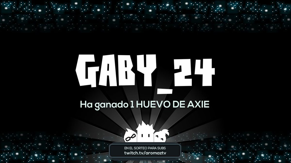 AromazOficial's tweet photo. Enhorabuena al ganador del huevo de @AxieInfinity  SORTEO ESPECIAL SUBS ed @Twitch @TwitchES !!! https://t.co/rNwVBZGFOS