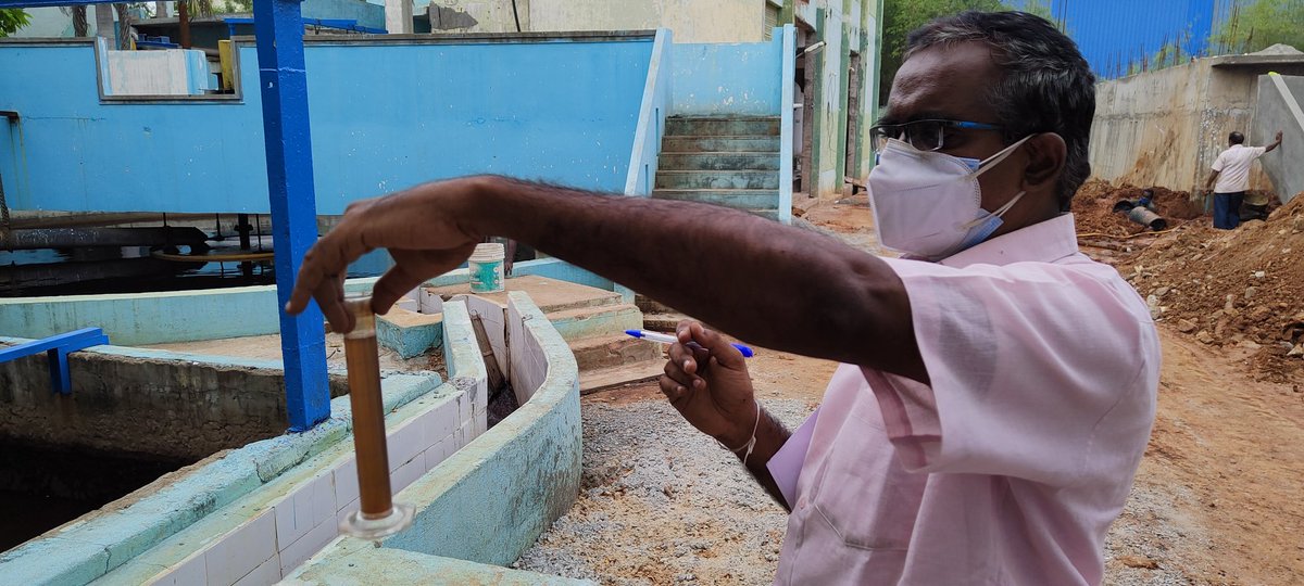 Inspection of Pallavaram Tanner's Industrial Effluent Treatment Company and Dilution Project for TDS management from CLRI