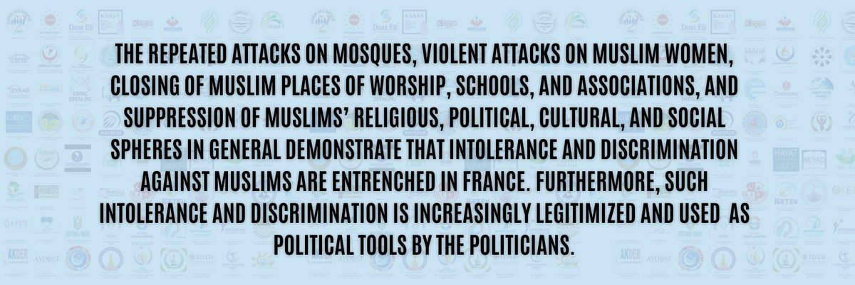 ikadder's tweet photo. ECRI has put forward various measures to be taken by States with Muslim minorities. In its final report, @ECRI_CoE concluded that Muslims in France constituted a “vulnerable/target group” and specifically warned the French Government about their discrimination and intolerance. https://t.co/PZaLejgkZS