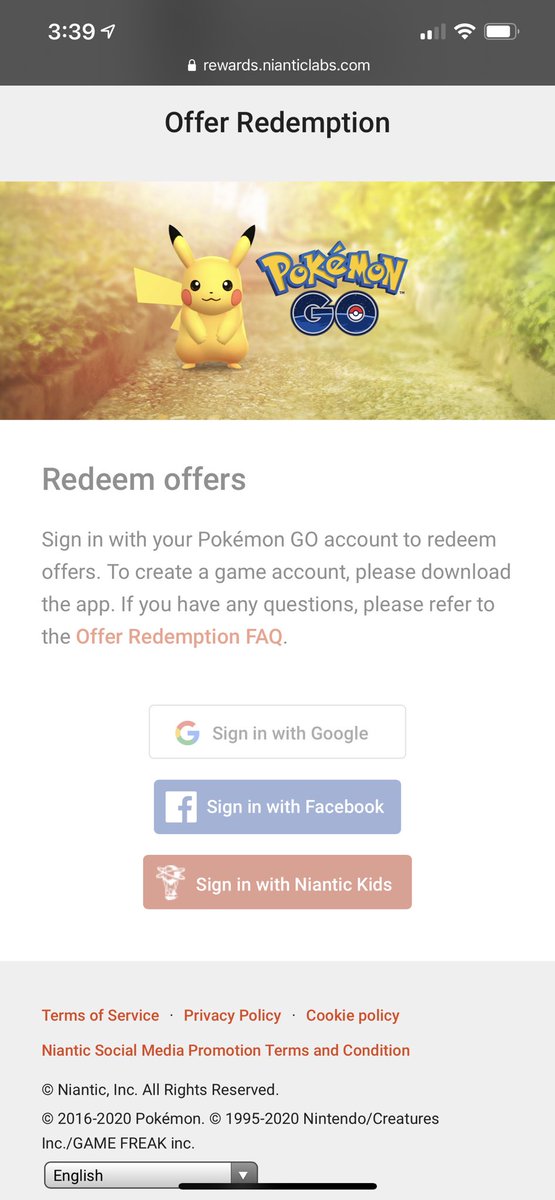 lemonparade's tweet photo. @NianticHelp hi! I’m trying to redeem the code for my professor willow card but the website isn’t working for me. The Facebook link just does this? https://t.co/CljUF9ByQa