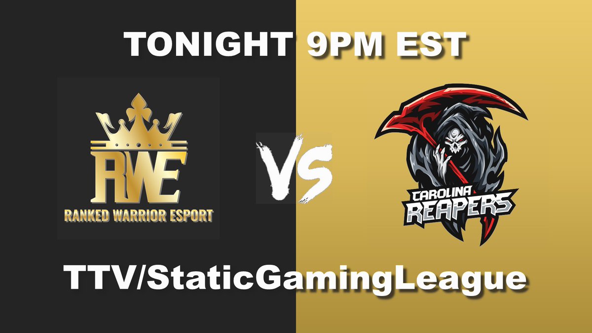 RWE takes on Carolina Reapers in Static Gaming League's season opener at 9pm EST, tune in as it is casted by <a href="/r4cc02/">R4cc02 🦝</a> and <a href="/wang_kejun/">Wang Kejun</a>.