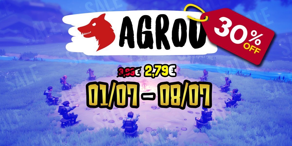 SUMMER SALE! ☀️
Agrou is only €2.79 (-30%) 💸 until 08/07

➡ store.steampowered.com/app/1305420
➡ store.steampowered.com/app/1305420
➡ store.steampowered.com/app/1305420
