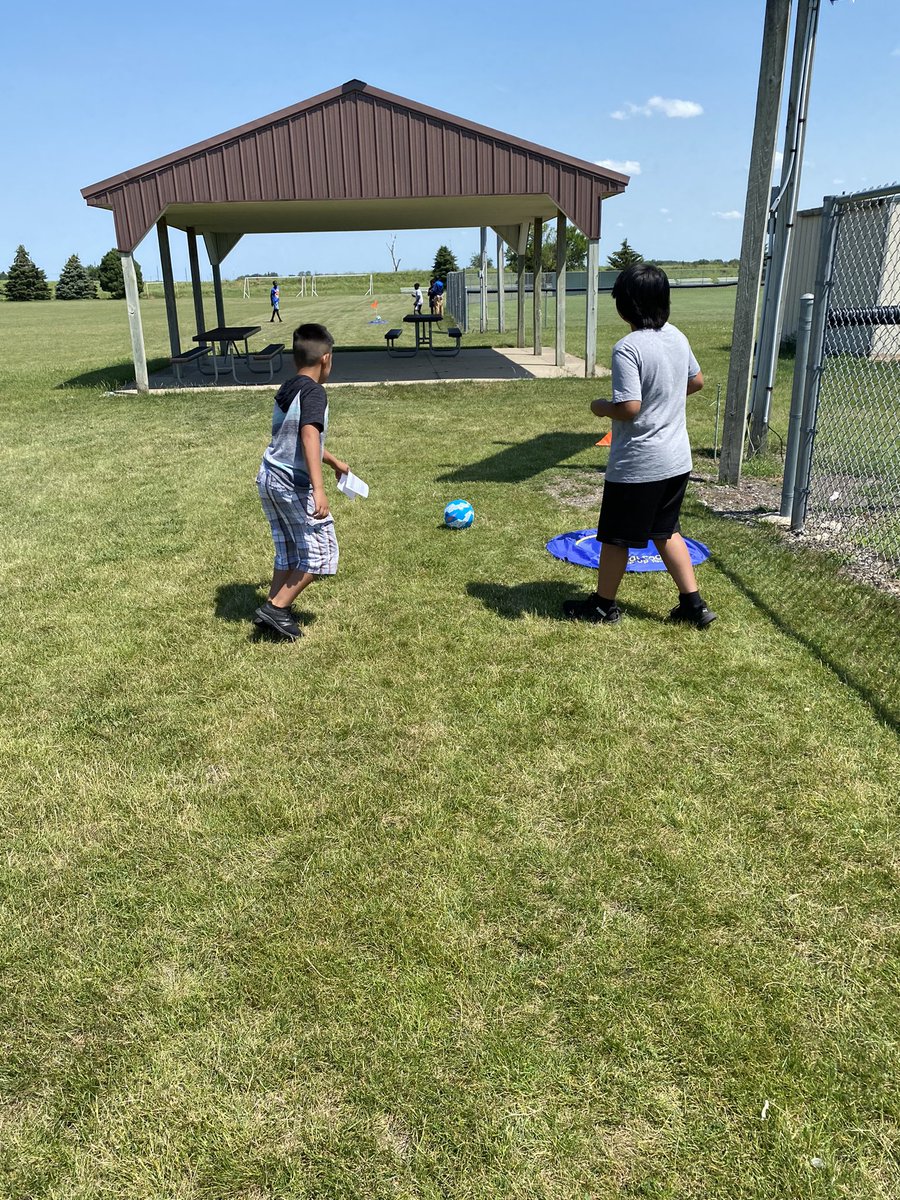 fletchdog_22's tweet photo. Thanks to @LakeEducation for the new footgolf equipment! The kids absolutely dominated 💪🏼 the course today! @CampusCompactIL @TysonFoods https://t.co/8O3FMZWh0D