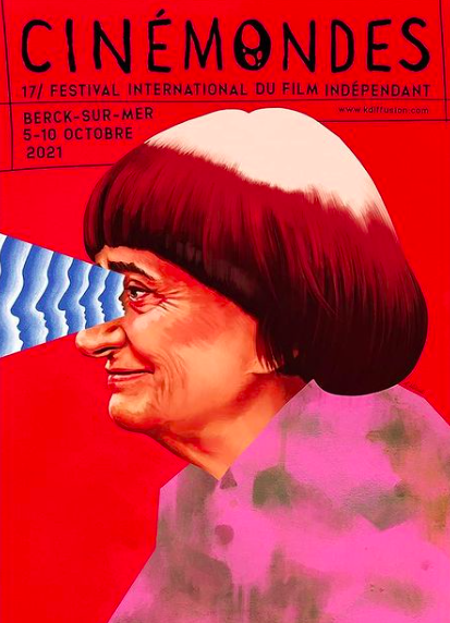 LostInFilm's tweet photo. Loving this Agnès Varda tribute poster for the Cinémondes Festival, designed by Aleksander Walijewski - https://t.co/rwHsssSiYC https://t.co/KYIqximcuL