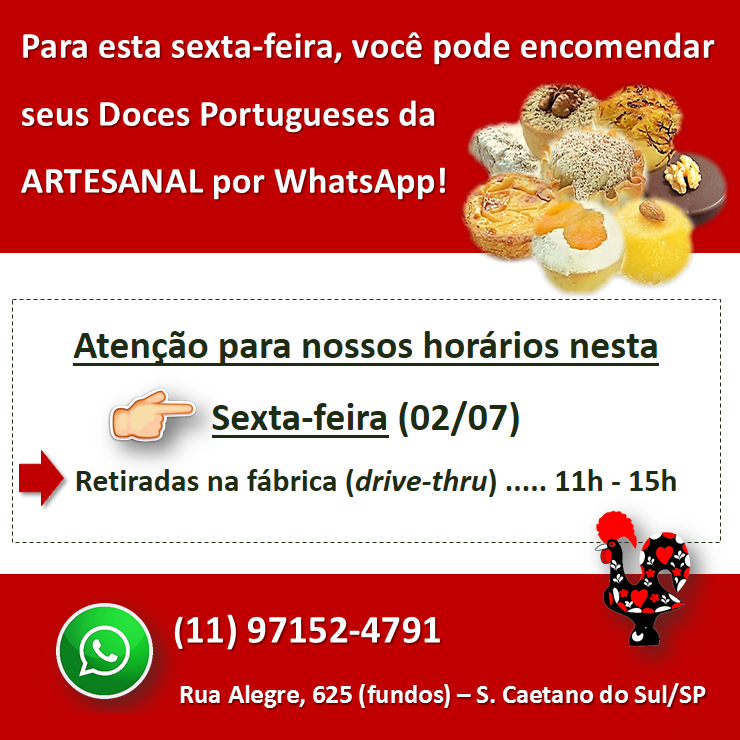 ArtesanalDoces's tweet photo. #Artesanal #docesportugueses #doce #doces #docinhos #doçaria #gourmet #gastronomia #Portugal #docestipicos #PastelDeSantaClara #PastelDeNata #PastelDeBelem #sobremesa #delicia #gostoso #comida #drivethru #sexta #ficaadica #tamojunto #RT #whatsapp #zap #recomende #compredopequeno https://t.co/GT5HTlqfre