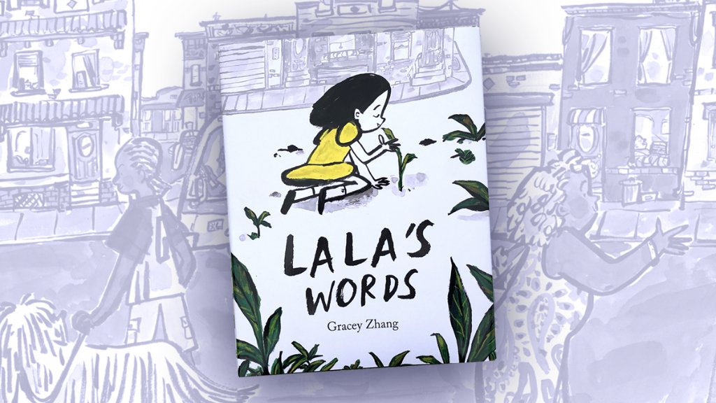 Every day, Lala carries a pot of water to a patch of dirt and concrete where tiny weeds sprout. Discover what happens to them in Lala’s Words, a beautiful new picture book about the power of love and kindness, out July 6 &gt; schol.ca/x/lala