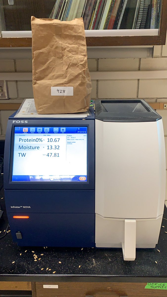 Greg McGlinch (@gregmcglinch) on Twitter photo That’s a wrap for 2020-21 malting barley protein and test weight analysis!
Onto DON, plumpness, and germination!
<a href="/StepUpSoy/">Laura Lindsey</a> <a href="/FultonCoAg/">Fulton OSU Extension, AgNR</a> That’s a wrap for 2020-21 malting barley protein and test weight analysis!
Onto DON, plumpness, and germination!
<a href="/StepUpSoy/">Laura Lindsey</a> <a href="/FultonCoAg/">Fulton OSU Extension, AgNR</a>