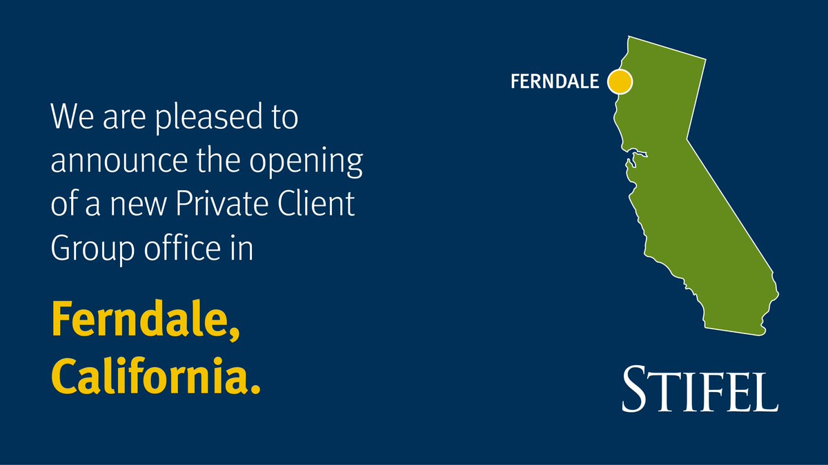 We are pleased to announce the opening of a new Private Client Group office in Ferndale, California. 