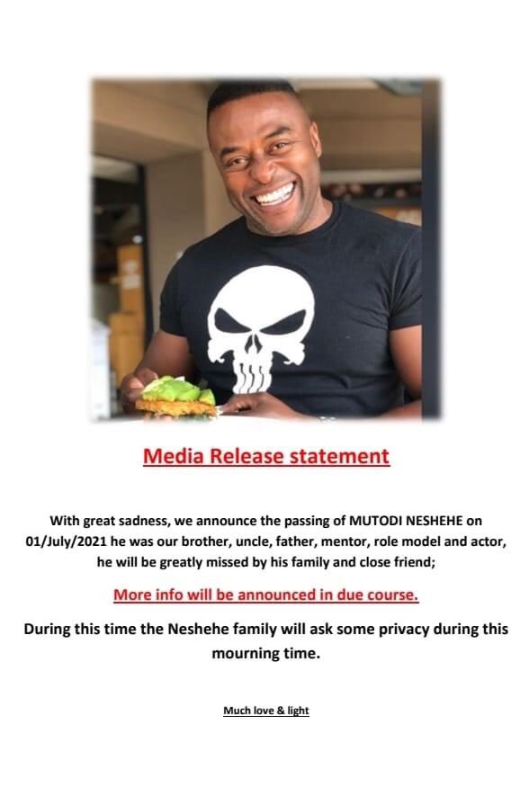 nozipho_mashaba's tweet photo. Mutodi Neshehe! ππ
#RIPMutodi
#RIPMutodiNeshehe
#MutodiNeshehe https://t.co/Az1W9HcKFW