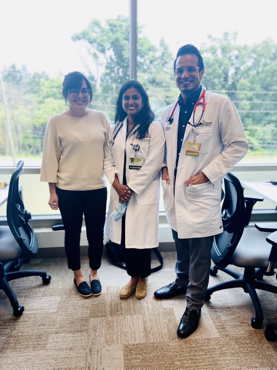 Sportslad's tweet photo. Dr.Joseph precepting our new PGY2s - Dr. Barthelemy and Dr. Angel #ngmc #MedTwitter #hardwiredforexcellence #fammed #ngmcgme #familymedicine https://t.co/VIX3m7Y8z4