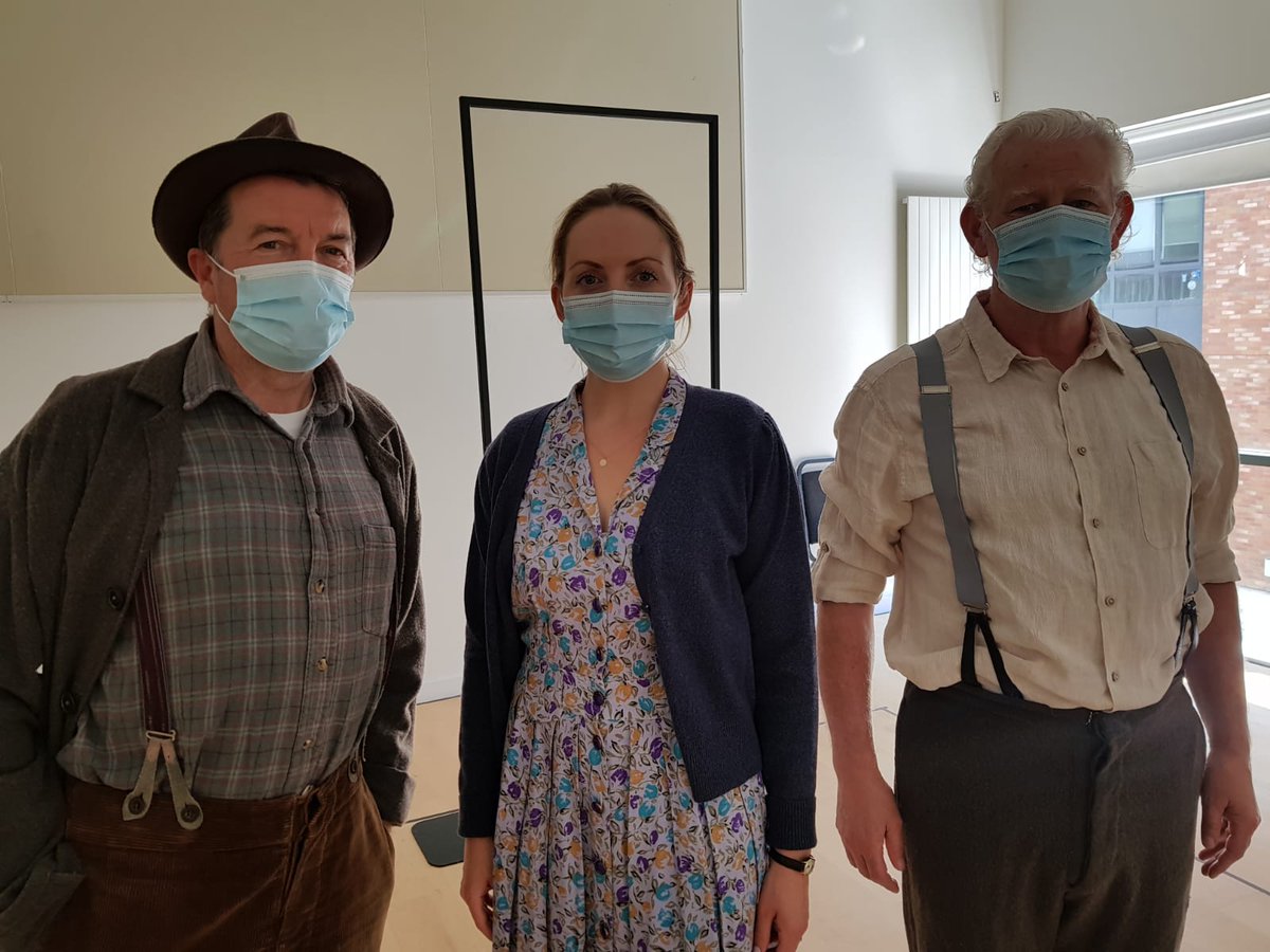 JoanSheehy7's tweet photo. Really busy day today in rehearsals. Well-earned cups of tea or even glasses of wine tonight lads #Inthemiddleofthefields @LimeTreeTheatre  @MidwestCreative @BelltableLimk https://t.co/Fd3vWWlFyJ