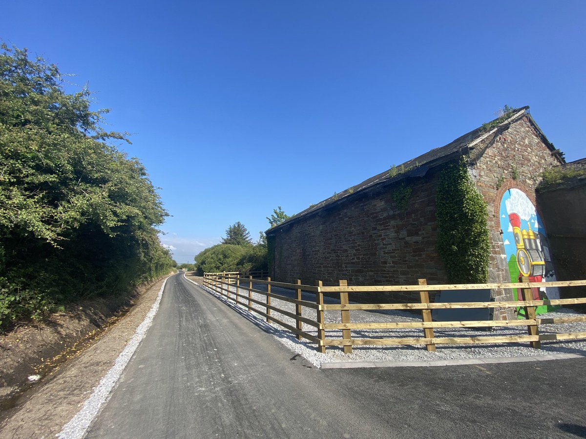 BGriffinTD's tweet photo. Here’s the newly re-opened Great Southern Greenway at Abbeyfeale Station this evening following €5M Government investment. 
The link to Listowel &amp; the Tralee to Fenit line will be ready next spring. 
Progressing Listowel to Tralee would connect Rathkeale all the way to Fenit... https://t.co/VvTXLGRc9V