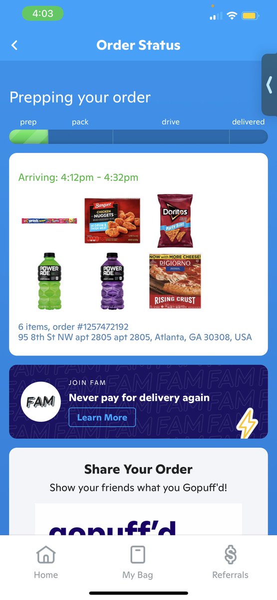 Gopuff partnership thanks to NIL! #GopuffPartner #ad Gopuff delivers daily essentials in minutes! Get $10 when you sign up. gopuff.com/r/GOMXXNMXRX?g…
