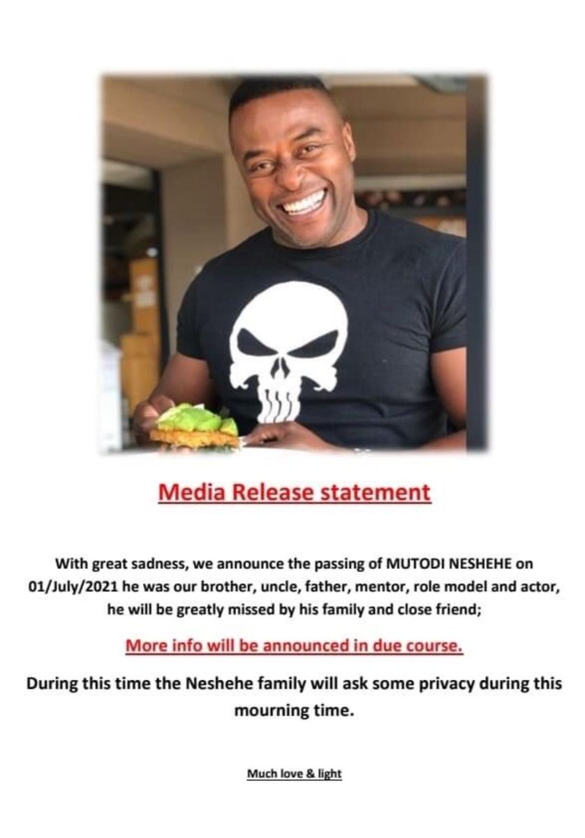 Ntandofir's tweet photo. #RIPMutodi π―οΈπ―οΈποΈπ©π₯Ί https://t.co/5KTRt481bc