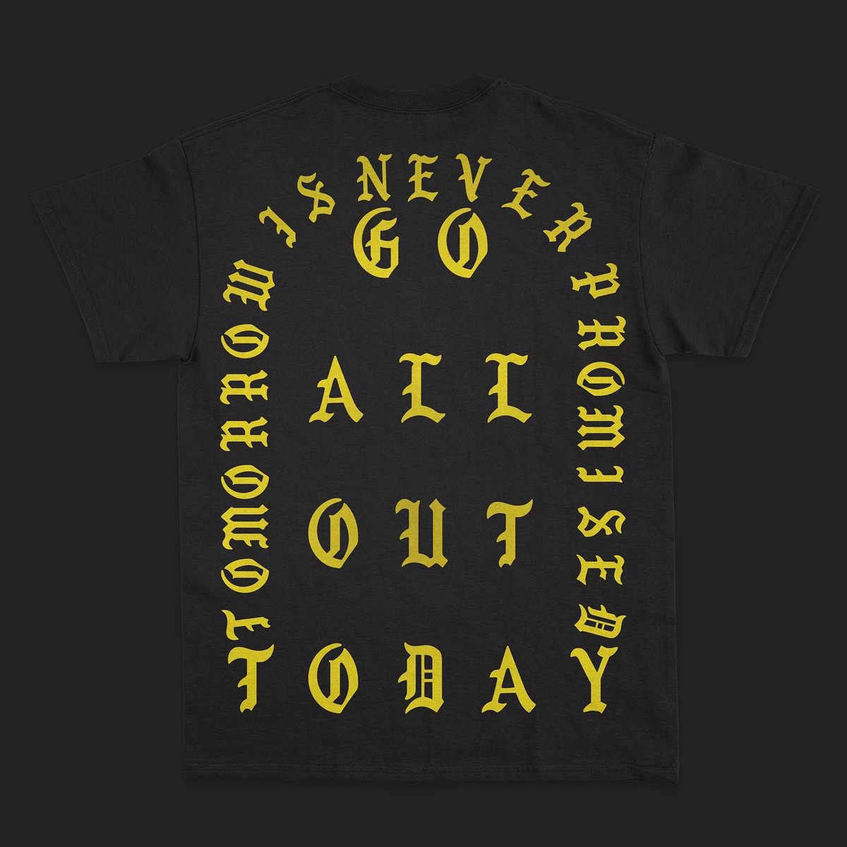 TeamAllOutgg's tweet photo. Tomorrow is never promised, go AllOut today 👑
Our first design is finally out 🔥🔥 #Alloutfam https://t.co/sUNZrMNN4O