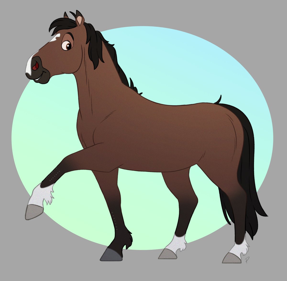 Phillistrations's tweet photo. Warm-up drawing of Legacy, the horse I work with in equine-assisted therapy! He's a thoroughbred and a very stinky lad 💕 https://t.co/2OdJzblQnw