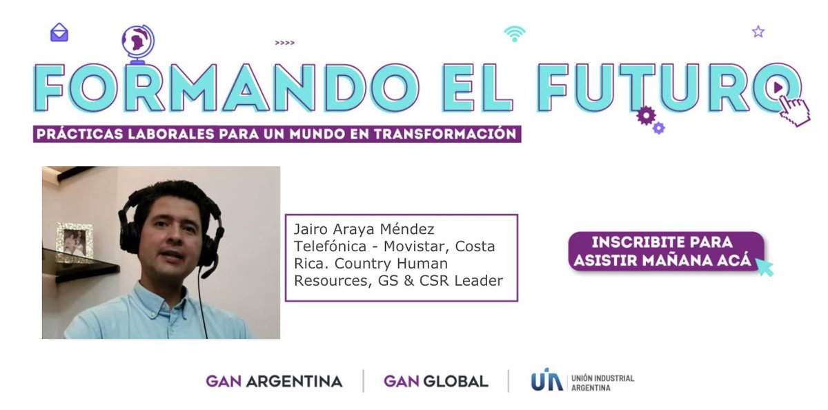 #AHORA en #FormandoelFuturo Jairo Araya Méndez, Country Human Resources, GS y CSR Leader de  <a href="/movistar_cr/">cirdy</a>  "Existen muchas alternativas de  aprendizaje que son  aplicaciones practicas de las tecnologías emergentes: como mobile learning, gamificación, learning analitycs, etc".