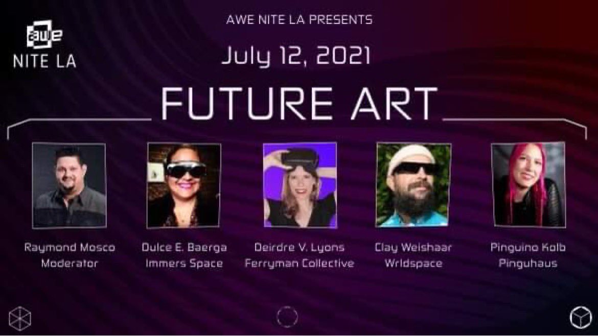 Excited to join this @AWENiteLA panel on the future of art! (Virtual event, anyone can attend) eventbrite.com/e/future-art-a…