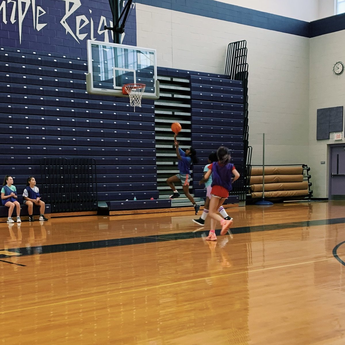 Another FUN day at camp with the best kids ever 💜🏀
