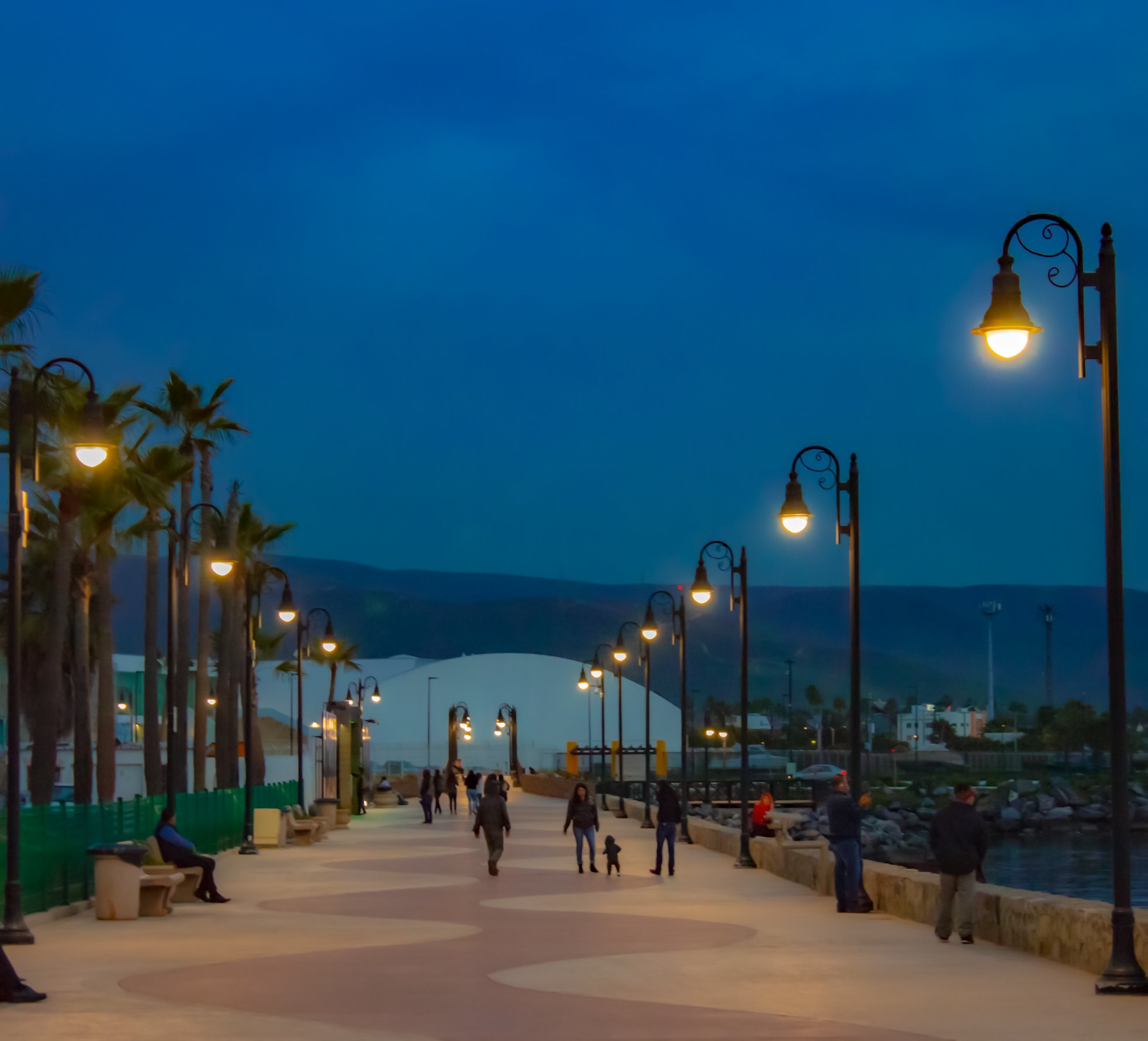 Luz noche en Ensenada