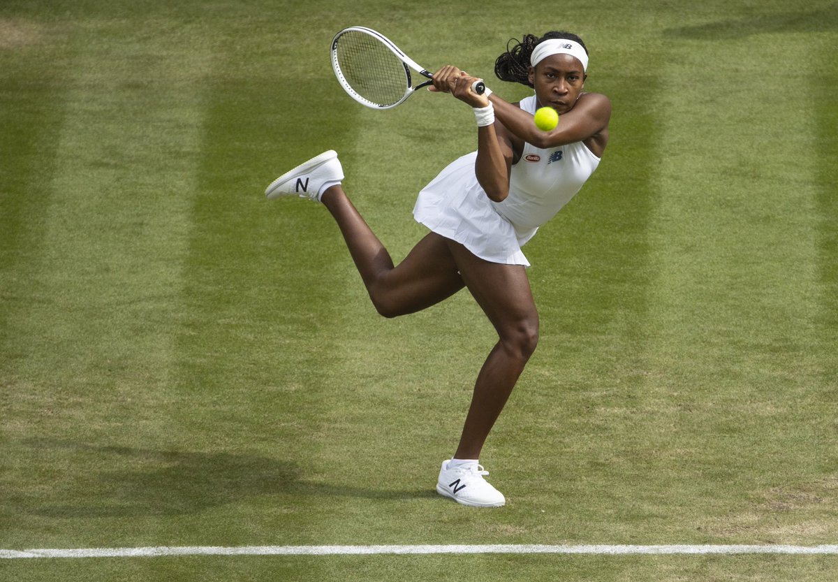 CocoGauff's tweet photo. It felt good to be back on centre court ❤️ https://t.co/5ySNsCp8GW