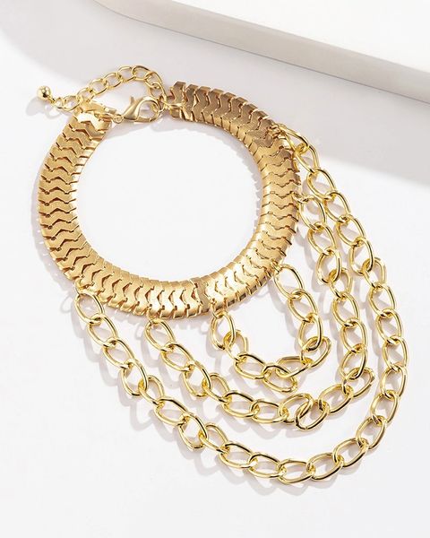 Ms_Punkin's tweet photo. Gold Snake Chain Decor Layered Anklet

Style:ChicMaterial:AlloyPattern Type:PlainOccasion:DailyPackage Include:1*Anklet

$25.99

https://t.co/gI053GvCvR https://t.co/Jn4p5FW1yJ