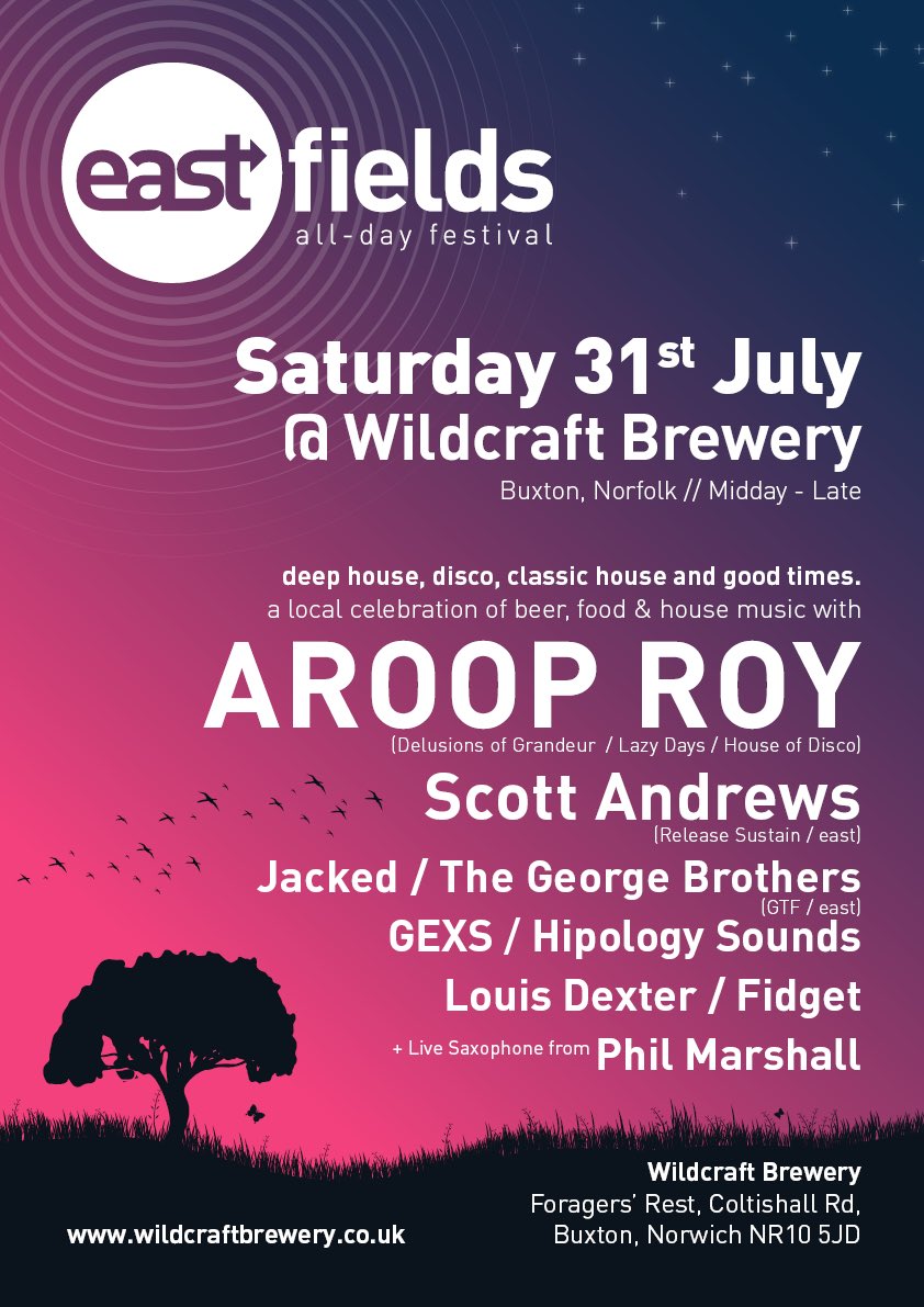 EASTFIELDS Saturday 31st July <a href="/wildcraftbrews/">Wildcraft Mike</a> #Norfolk #Disco #Norwich #Beer