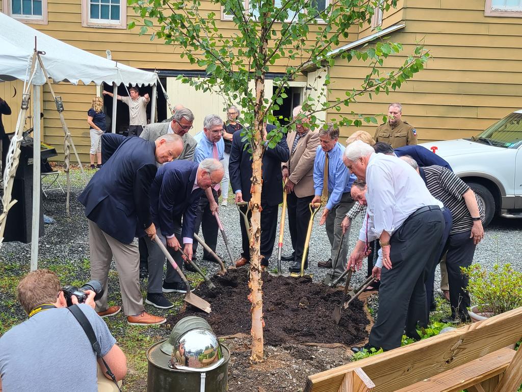 Groundbreaking for proposed Holocaust museum at Berks Military Museum in Mohnton. Story on readingeagle.com shortly.  <a href="/ReadingEagle/">The Reading Eagle</a>