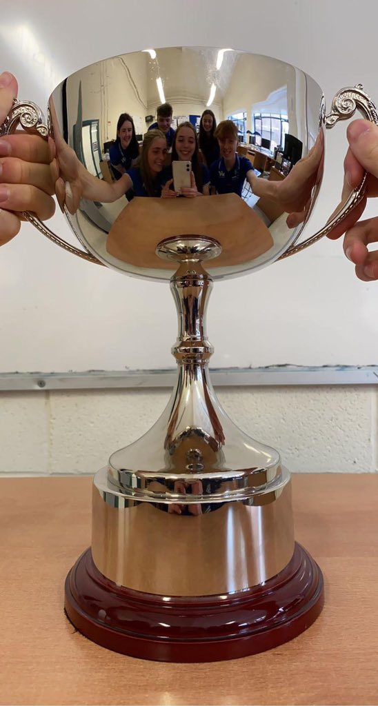 We were very excited to get our hands on the <a href="/F1inSchoolsIRL/">F1 in Schools Ireland</a> National Champions trophy today! 🏆🍀 #F1inSchools #WomenInSTEM #STEM #WomenInMotorsport