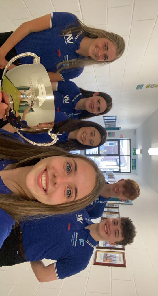 vortenova's tweet photo. We were very excited to get our hands on the @F1inSchoolsIRL National Champions trophy today! 🏆🍀 #F1inSchools #WomenInSTEM #STEM #WomenInMotorsport https://t.co/9igBiv57Z6