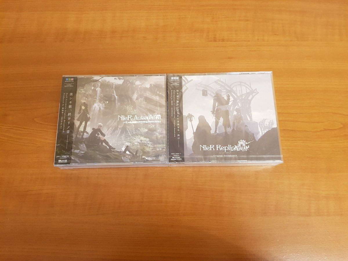 FyremanMusic's tweet photo. Got these 2 in the mail today. I absolutely love the #soundtrack from #NieRAutomata, looking forward to listening to #music from #NieRReplicant 

#Nier #OST #orchestra #epic https://t.co/2EGU8RALEe