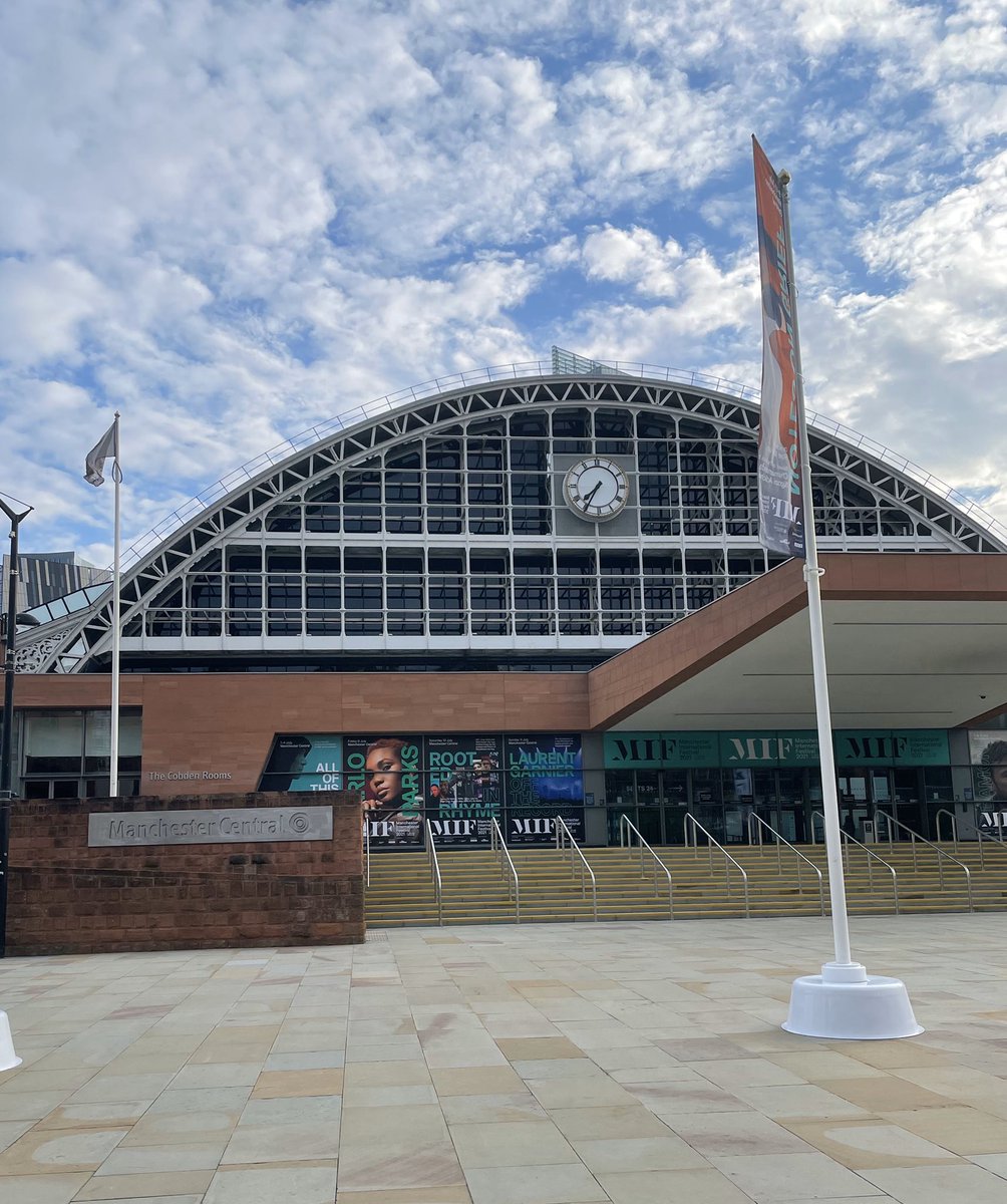 MCCC_RuthH's tweet photo. Love the light summer evenings and seeing Manchester Central back to events! https://t.co/WY2G39uSiS