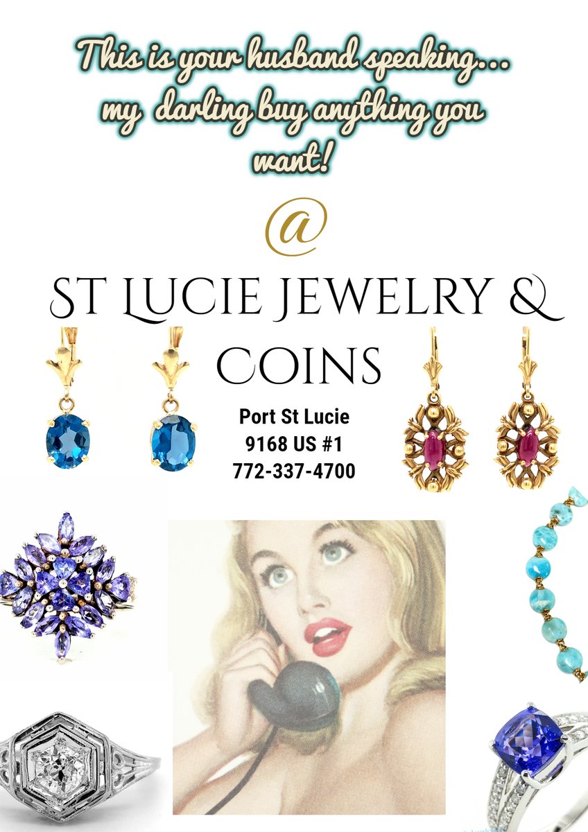 Call or stop in! We have it all! #jewelry #StLucie #coins #weddingseason  #portstlucie #stluciewest #stuart #florida #SmallBiz #estatejewelry