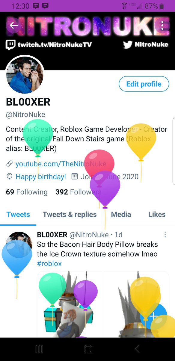 Bl00xer Nitronuke Twitter - what does lmao mean in roblox