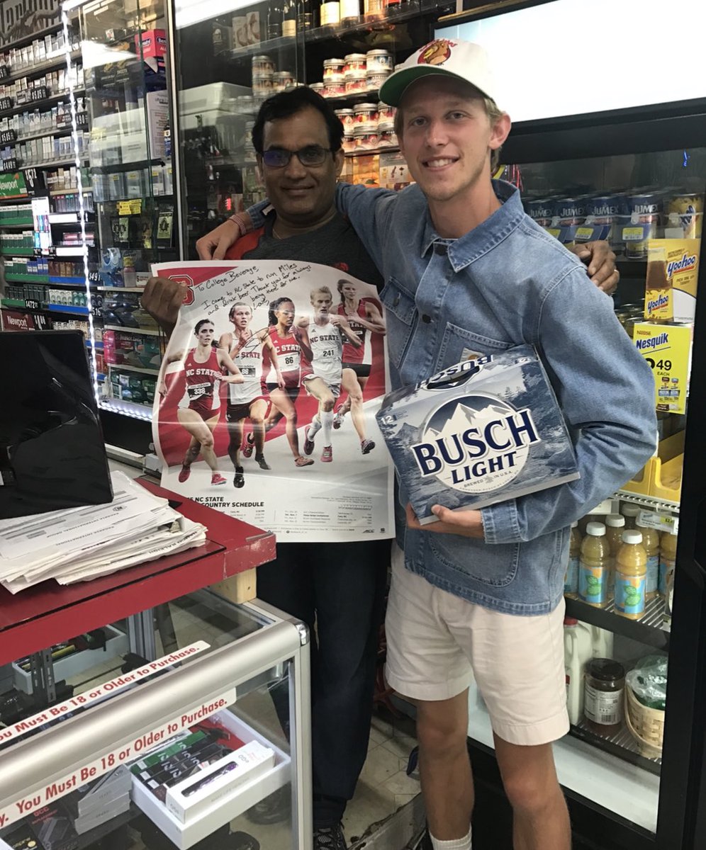 par_sam_sons's tweet photo. My good friend Rajj over at College Beverage off of Hillsborough Street. #gopack https://t.co/J5Mx48unMK