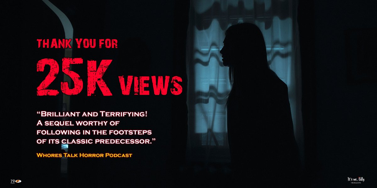 On behalf of the cast and crew of It's Me, Billy - THANK YOU for 25K views. Let's keep the ball rolling! 
YouTube: youtube.com/watch?v=MHthNu…
#itsmebilly #blackchristmas #indiefilm #horrormovies #horror #shortfilm #canadianfilm #suspense