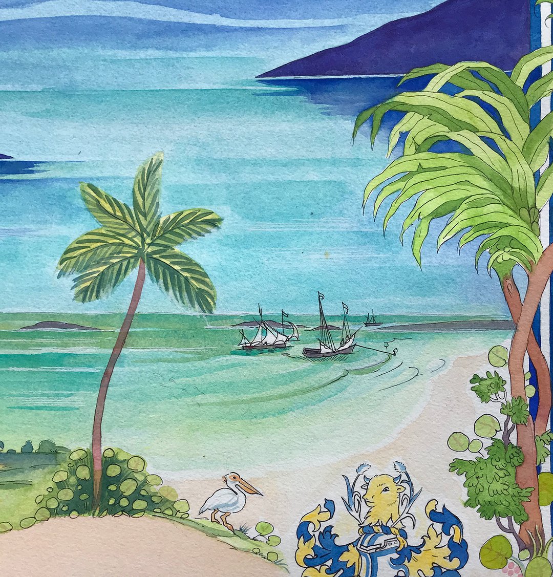 danabermuda's tweet image. Illustration/Design detail for A.S.Cooper's mosaic mural on Front Street, Bermuda 2007 🎨 .
.
.
.
.
#workmanpub #danacooper #danacooperbermuda #bermuda #gotobermuda #islandlife #beach #wearebermuda #bermudaful #caribbean #verytandc #resortwear #resortfashion #summerfashion #vac